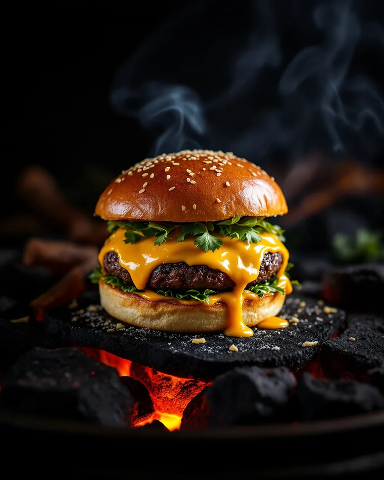 Burger da Casa na Brasa com foto apetitosa