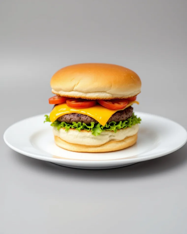 X-Burger com foto ruim e sem descrição